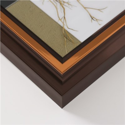 Фоторамка для фото 13×18 см «Стефания», пластик, т. дерево, 4.4×17.8×23 см