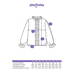 Блузка текстильная для девочек