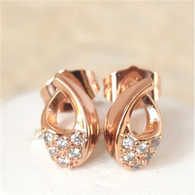 Серьги-гвоздики позолота  H01-5882р