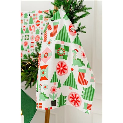 Натали Полотенце Набор кухонных полотенец Новогодняя мозайка