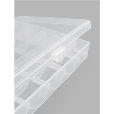 Органайзер для ниток, на 25 шпулек, 12×10.5×2.5 см, прозрачный