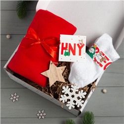 Набор подарочный «Новый год: Purrfect» плед, носки, 2 игрушки, открытка