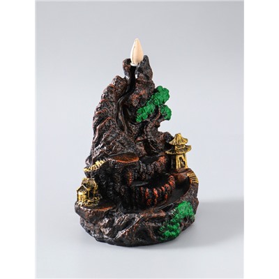 УЦЕНКА Подставка для благовоний "Храм в горах" 18,5х18 см