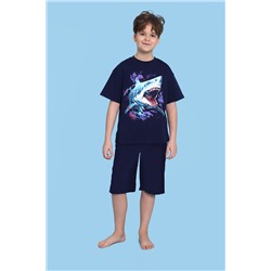 Пижама для мальчика Акула арт. ПМ-022-058