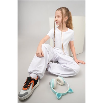 Футболка для девочки в рубчик из рибаны Happyfox