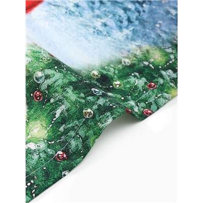 Набор новогодних салфеток «Этель. Рождественский вечер», 40×40 см - 4 шт., 100% хлопок, саржа 190 г/м²