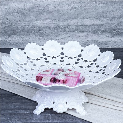 Ваза для фруктов на ножке 31 см h=13 см / GT-34183-503 /уп 60/_