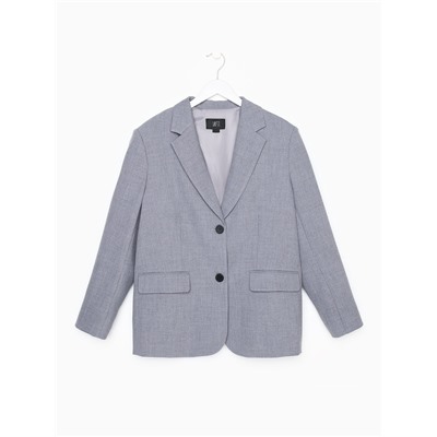 Пиджак женский с разрезом на спине MIST, размер 48-50, серый