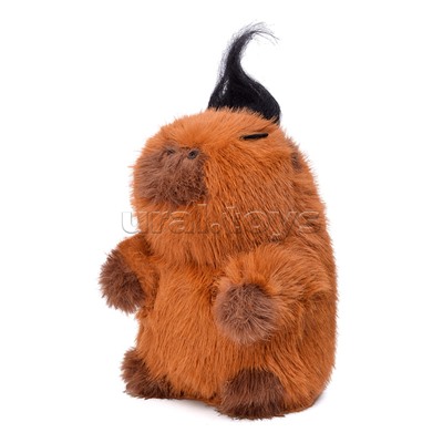 Мягкая игрушка "Капибара панк" 20 см