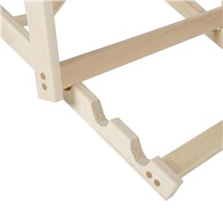 Шезлонг деревянный, 65×103×15 см, складной, липа