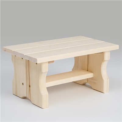 Лавка деревянная, 36×23×17 см, липа,«Добропаровъ»