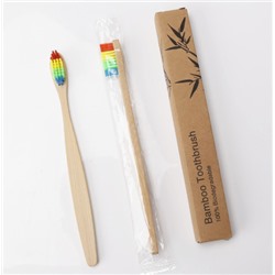 Зубная щетка из бамбука Bamboo "РАДУГА" 1 шт.