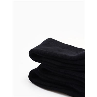 Носки спортивные хлопковые Resport, 3 пары, размер 35-38, чёрные