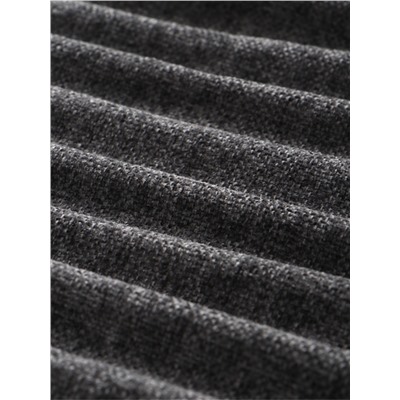 Плед с бахромой «Этель» Coal, 135×180 см, тёмно-серый