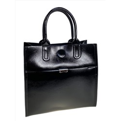 Женская сумка из искусственной кожи, цвет черный