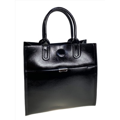 Женская сумка из искусственной кожи, цвет черный