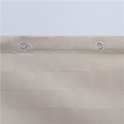 Штора для ванной «Софт Мист», с люверсами, 180×180 см, полиэстер, бежевая