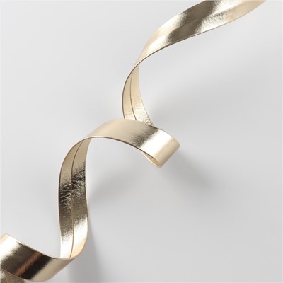 Косая бейка, кожзам, 15 мм, 10±1 м, бежевая