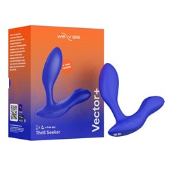 Синий анальный вибратор We-Vibe Vector+