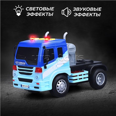 Машина "Автовоз. Перевозчик." (свет, звук) в коробке