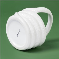 Конфетница Доляна «Милые змейки», 12.6×11.8×14 см, доломит, белая