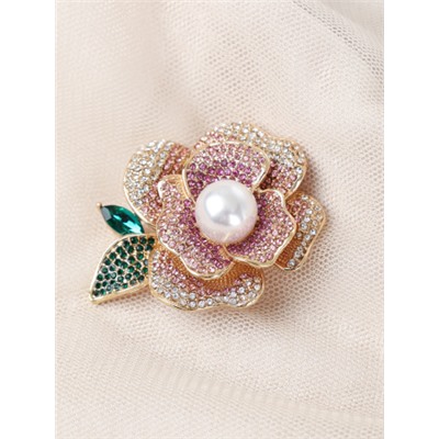 Брошь Роза / 4966-115 /уп 12/