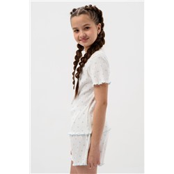 Пижама с шортами МЕРЕЖКА короткий рукав с шортами НАТАЛИ, 1071289