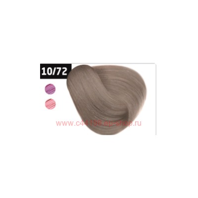 OLLIN SILK TOUCH 10/72 светлый блондин коричнево-фиолетовый 60мл Безаммиачный стойкий краситель для