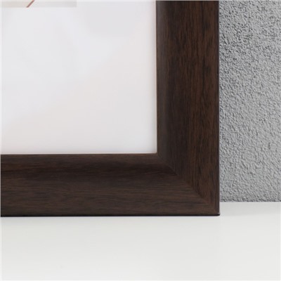 Фоторамка для фото 20×30 см «МИРАМ», пластик, т. орех, (пластиковый экран)