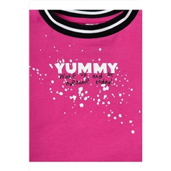 Комплект трикотажный для девочек: джемпер (футболка), юбка-шорты PLAYTODAY, 1240355