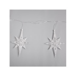 УЦЕНКА Гирлянда «Нить» 2 м с насадками «Полярная звезда», IP20, прозрачная нить, 30 LED, свечение мульти (RG/RB), мигание, 220 В