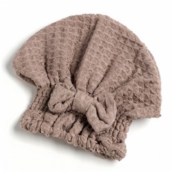 Набор для бани и ванной Этель «Вафля» полотенце 70×140 см+чалма 21×25 см, цв.коричневый