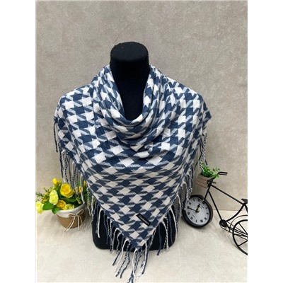 Платок в клетку из кашемира, мультицвет