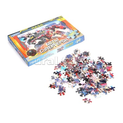 Пазлы 160 "Боты супергерои"