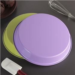 Форма для выпечки Доляна «Флёри», 24×4 см, керамическое покрытие, цвет МИКС