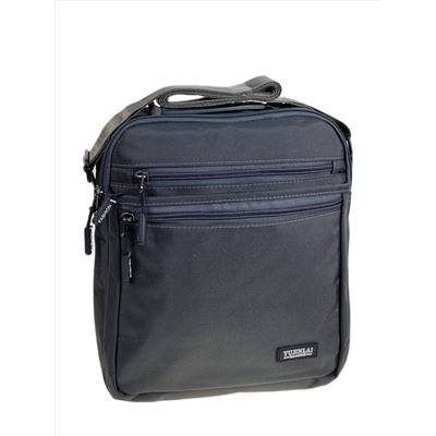 Сумка мужская через плечо текстильная, цвет серый