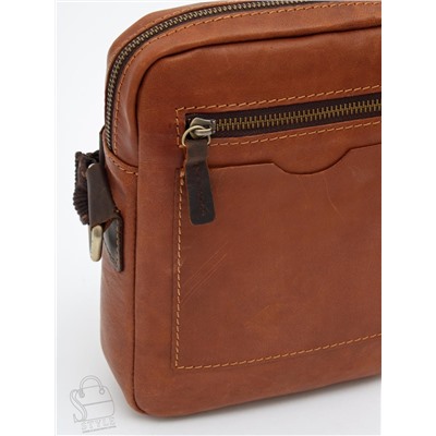 Сумка мужская кожаная 4181-2TR brown Tough Ryder
