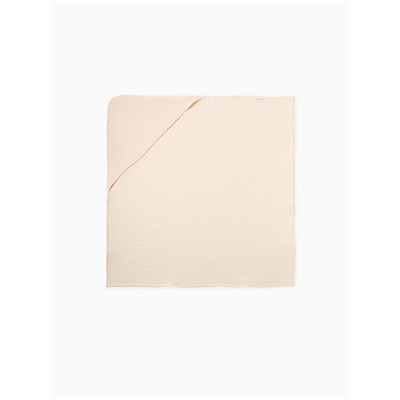 Полотенце - уголок муслиновое «Крошка Я», 75×75 см, хлопок 100%, сливочное