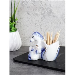 Подставка для зубочисток Лошадь 8 см / B5448-1 /уп 144/ Символ года 2026