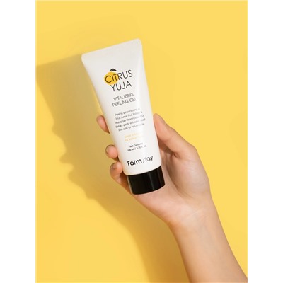FARMSTAY - ПИЛИНГ - ГЕЛЬ ДЛЯ ЛИЦА С ЭКСТРАКТОМ ЮДЗУ CITRUS YUJA VITALIZING PEELING GEL, 100 МЛ