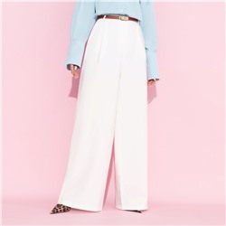 Брюки с защипами, Легкой походкой (white)