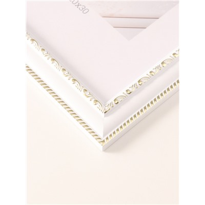 Фоторамка для фото 20×30 см «МИРАМ», пластик, белый, (пластиковый экран)