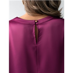 Блузка свободная из струящегося плотного сатина