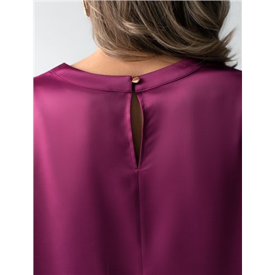 Блузка свободная из струящегося плотного сатина