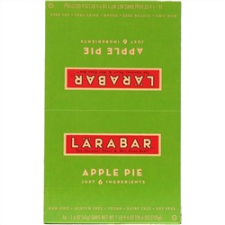 Larabar, The Original Fruit & Nut Food Bar, Apple Pie, 16 Bars, 1.6 oz (45 g) Each