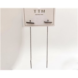 Серьги - протяжки из стали