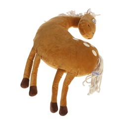 Мягкая игрушка - подушка «Конь Даниэль», рыжий, 40 см