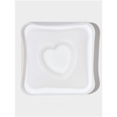 Форма для выпечки и муссовых десертов KONFINETTA «Любовь в квадрате», силикон, 11.4×12×4.4 см, белая