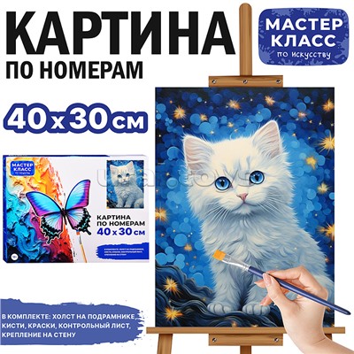 Набор для рисования "Картина по номерам 30х40 см. Котёнок"