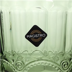 Стакан Magistro «Ла-Манш», 220 мл, стекло, зелёный